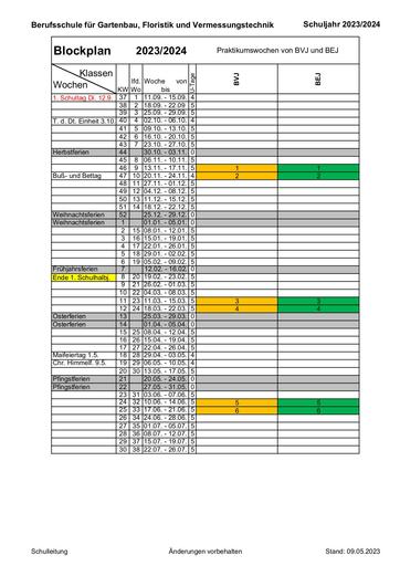 Blockplan BVJ BEJk 23/24