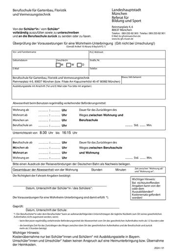 Antrag zur Überprüfung der Voraussetzungen zur Wohnheimunterbringung