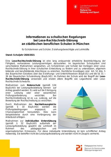 Infoblatt Lese Rechtschreib Störung